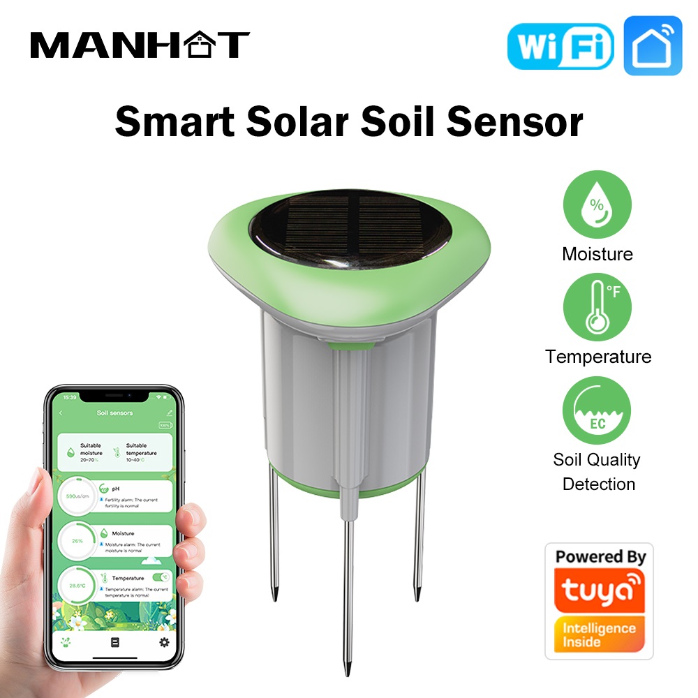 Smart Garden Irrigation - جهاز استشعار التربة الذكي MANHOT WiFi