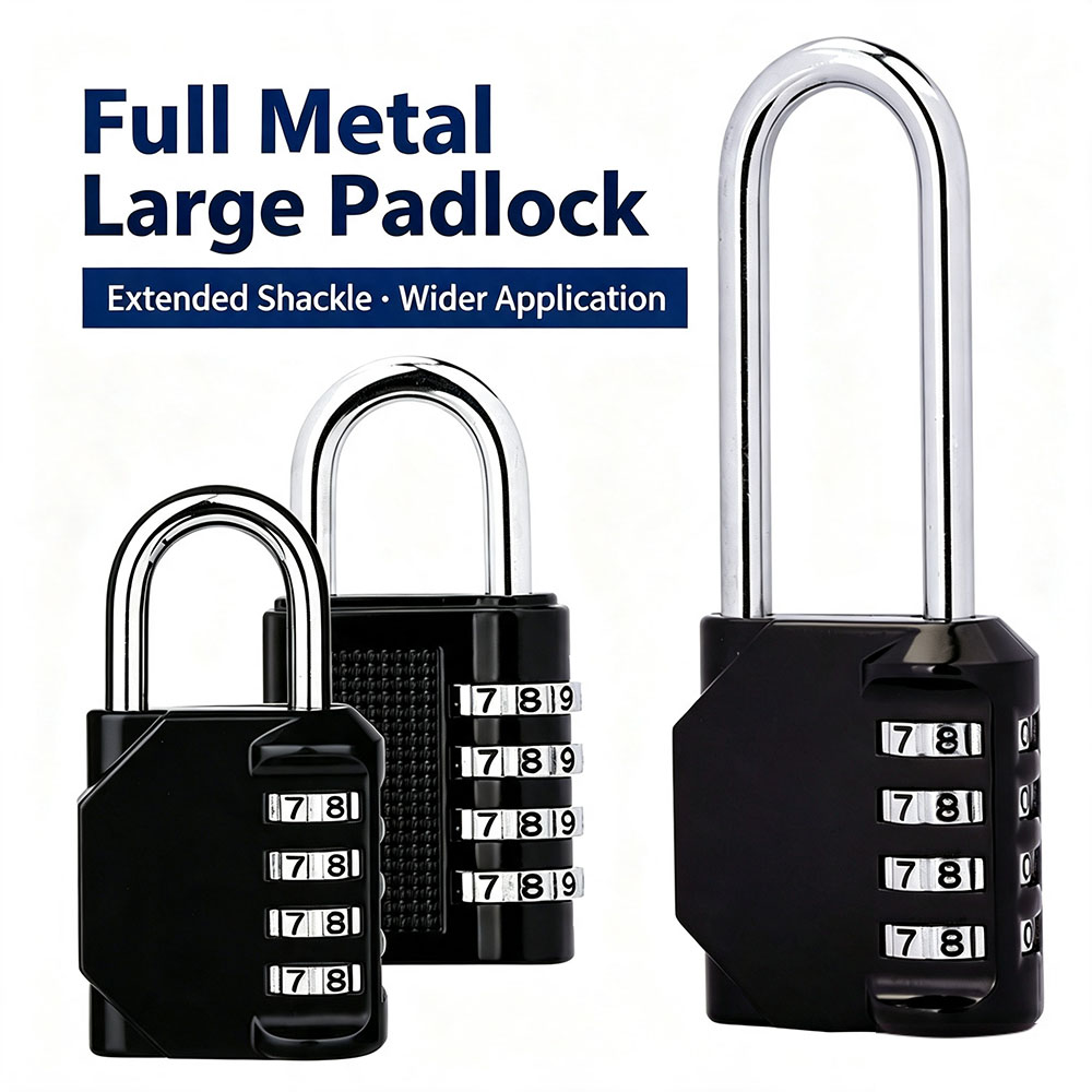 Smart Garden Gate Lock - قفل تركيبي طويل بـ 4 أرقام