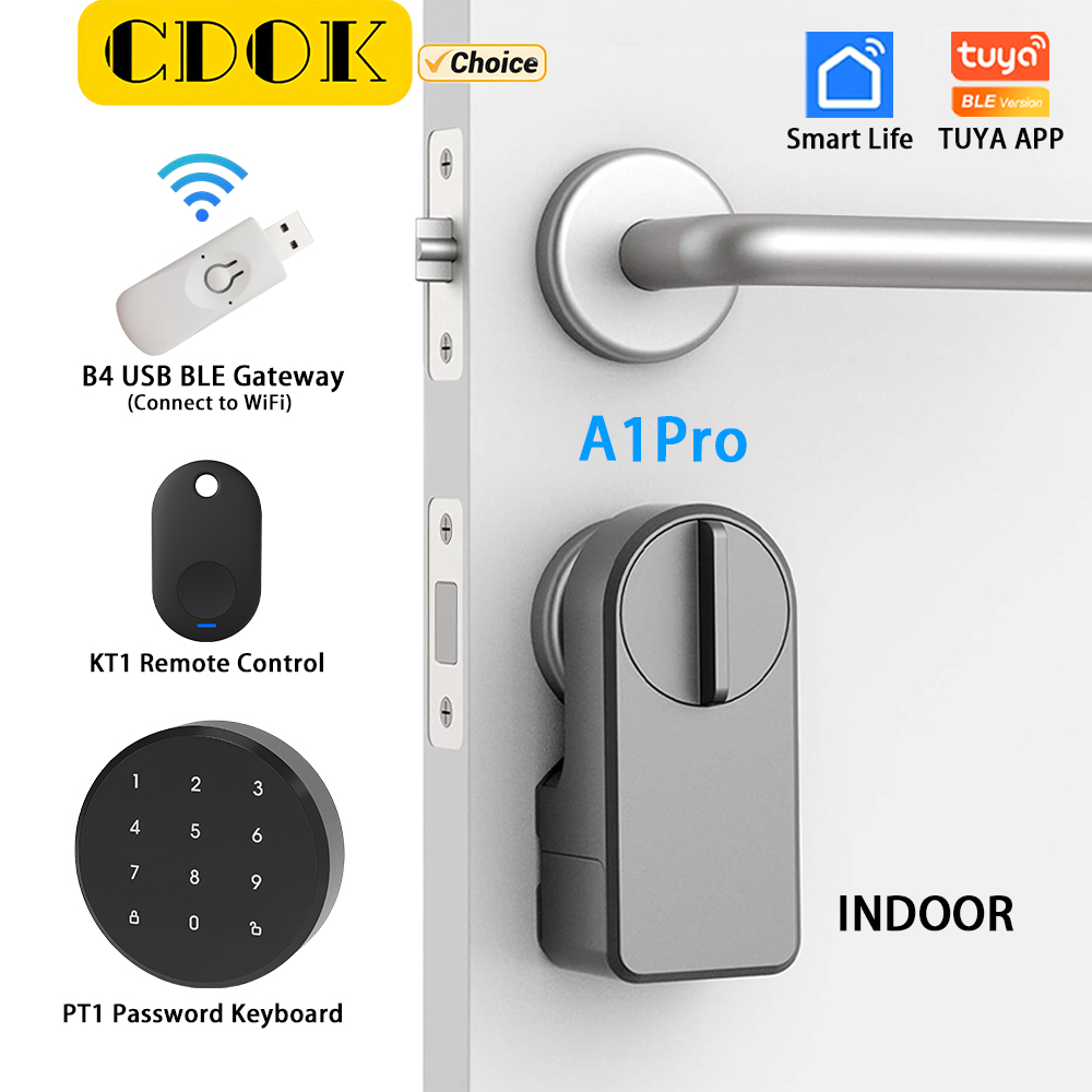 Smart Garden Gate Lock - قفل ذكي CDOK A1Pro بتقنية Tuya