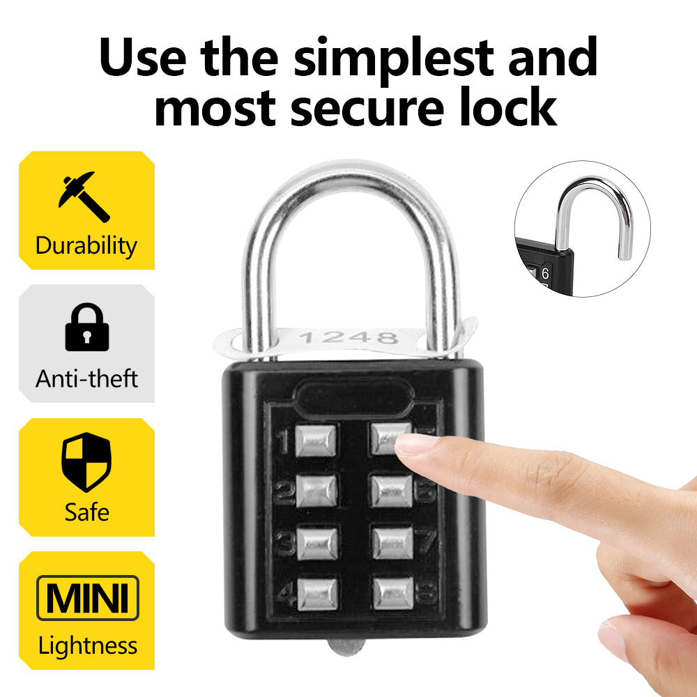 Smart Garden Gate Lock - 8 أرقام مزيج في الهواء الطلق