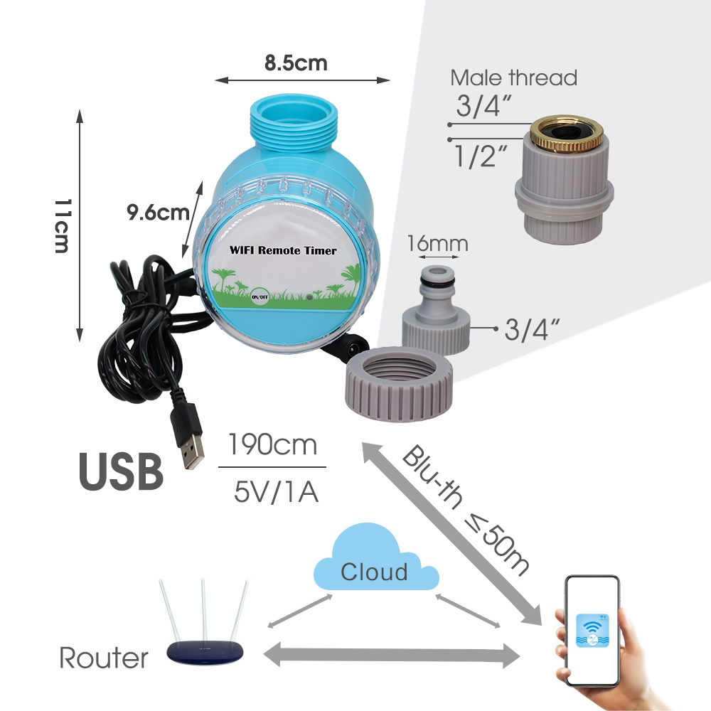 30-50 متر حديقة ذكية نظام الري - مراجعة Smart Garden Sprinkler وسعره
