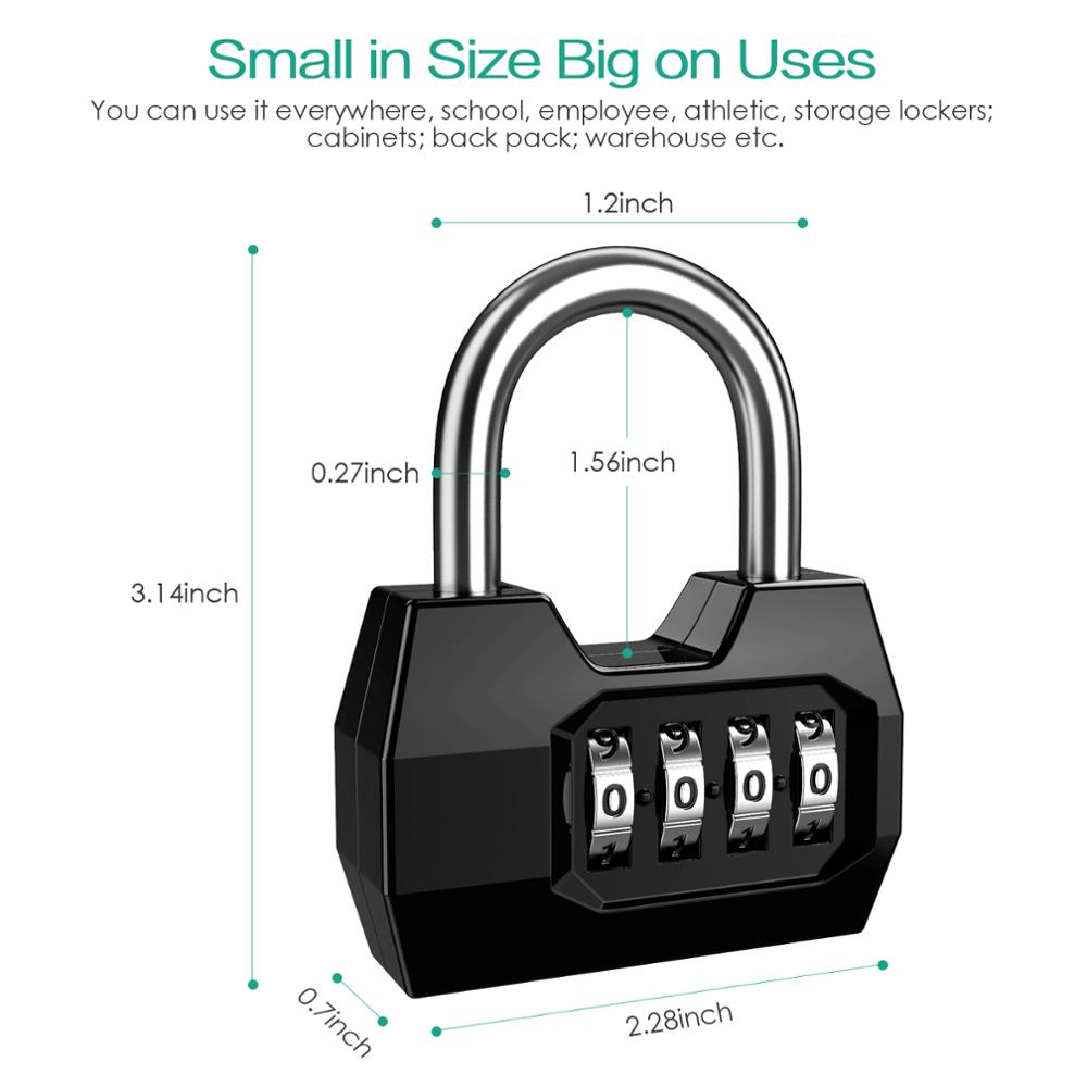 قفل أمان من ORIA مكون من 4 أرق - مراجعة Smart Garden Gate Lock وسعره