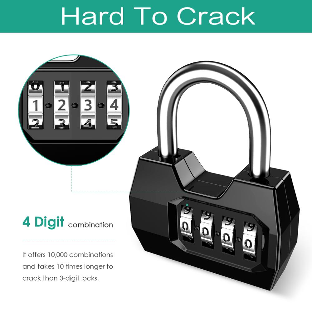 قفل أمان من ORIA مكون من 4 أرق - مراجعة Smart Garden Gate Lock وسعره