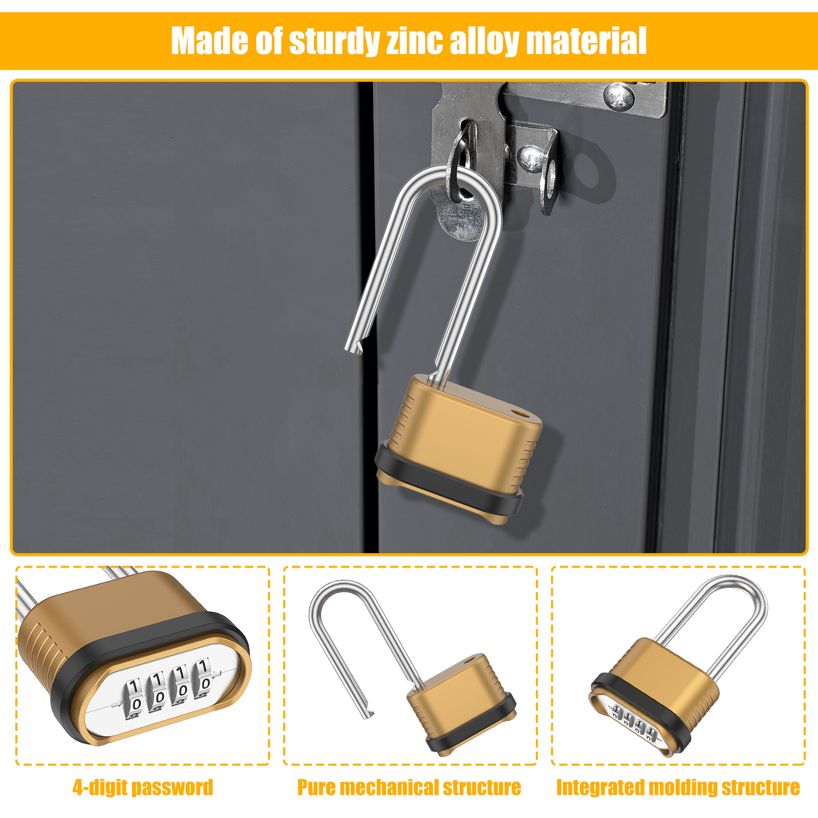 قفل رقمي بـ 4 أرقام مع حلقة طو - مراجعة Smart Garden Gate Lock وسعره