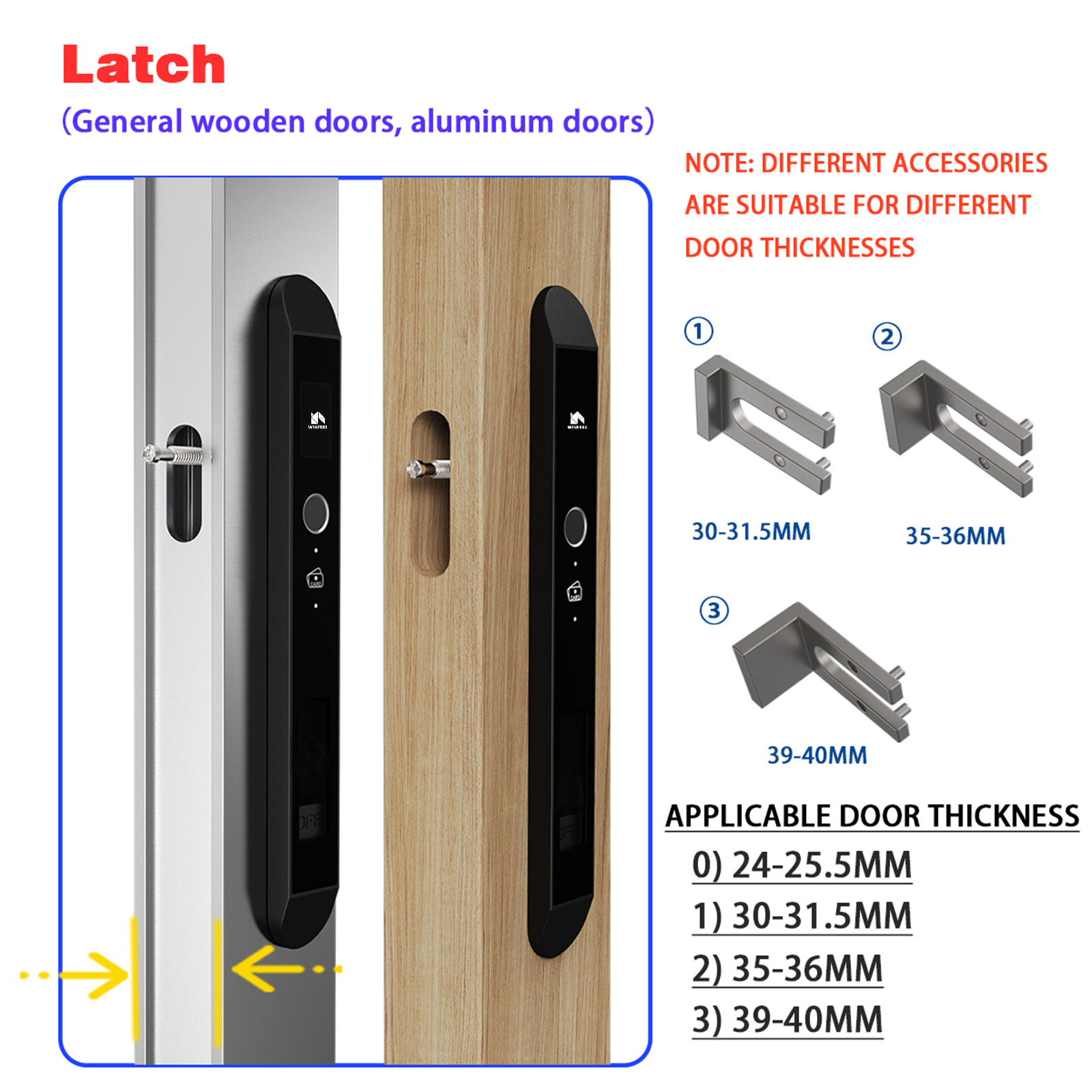 قفل باب ذكي نحيف من WINFREE، ق - مراجعة Smart Garden Gate Lock وسعره