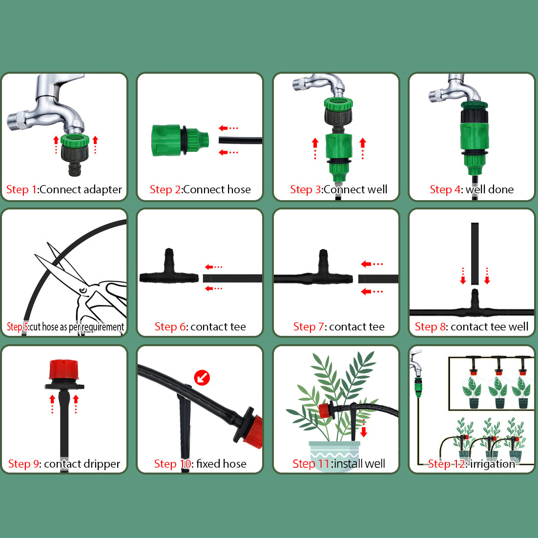 مجموعات الري بالتنقيط الأوتوما - مراجعة Smart Garden Sprinkler وسعره