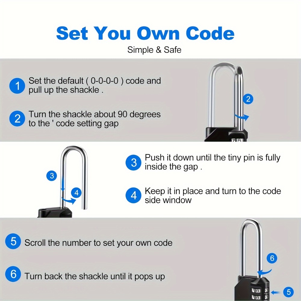 قفل تركيبي طويل بـ 4 أرقام مقا - مراجعة Smart Garden Gate Lock وسعره