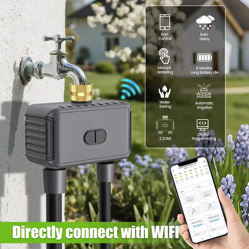 WAP01 مؤقت ري ذكي بتحكم عبر تط - مراجعة Smart Garden Irrigation وسعره