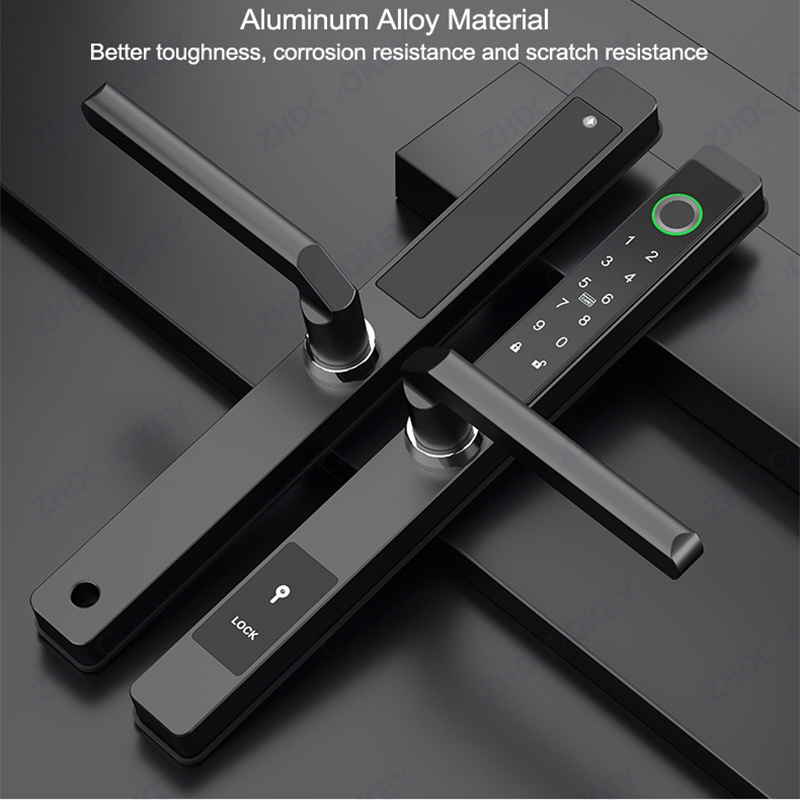 قفل باب رقمي بيومتري من ZHDCOO - مراجعة Smart Garden Gate Lock وسعره