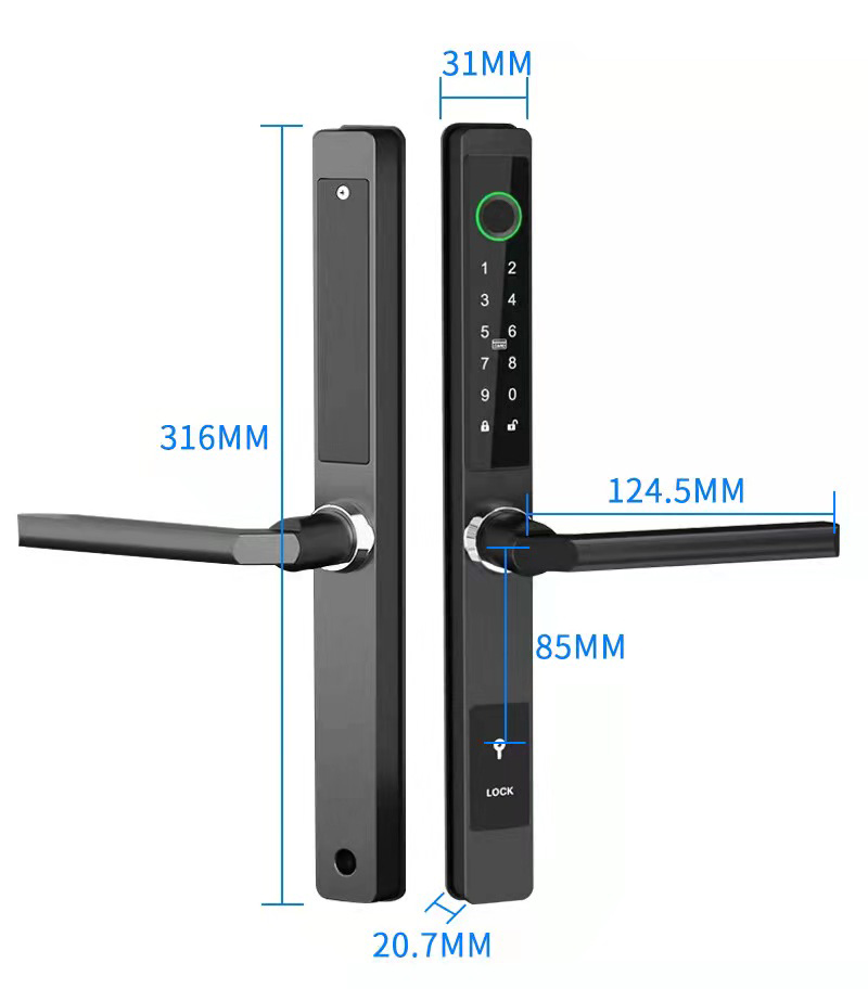 قفل باب رقمي بيومتري من ZHDCOO - مراجعة Smart Garden Gate Lock وسعره