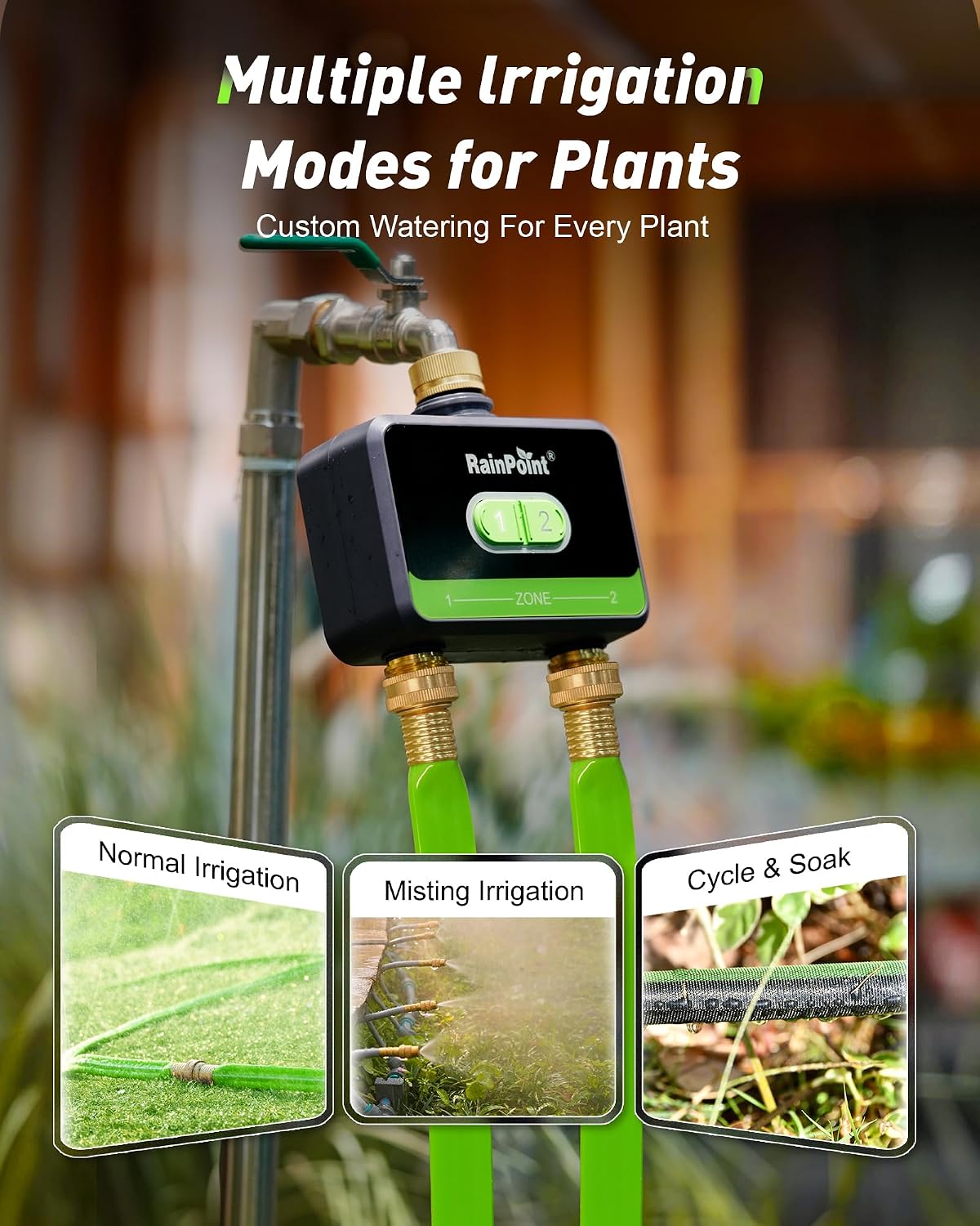 جهاز توقيت ري ذكي ثنائي المناط - مراجعة Smart Garden Sprinkler وسعره