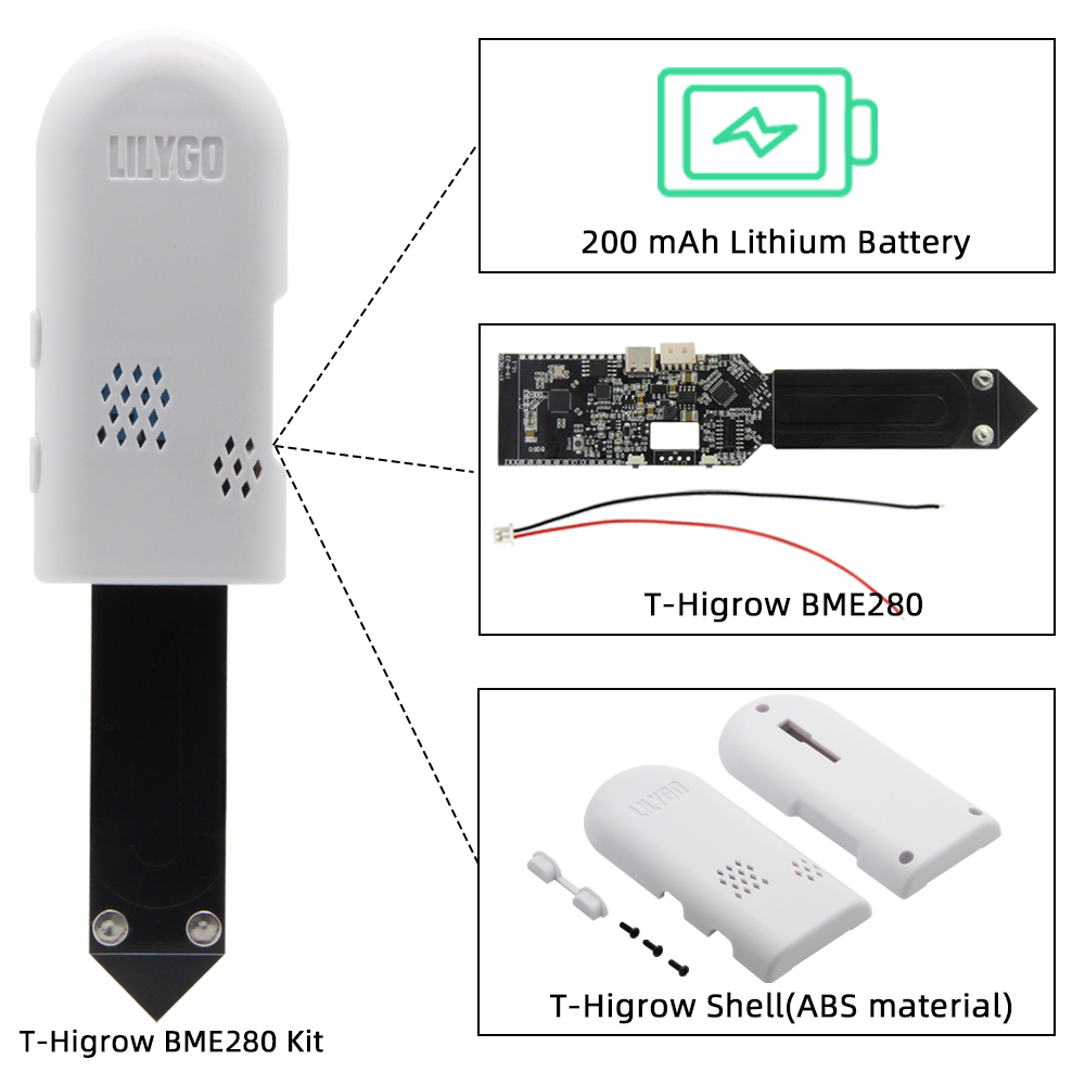LILYGO® T-Higrow ESP32 Soil Te - مراجعة Smart Garden Esp32 وسعره