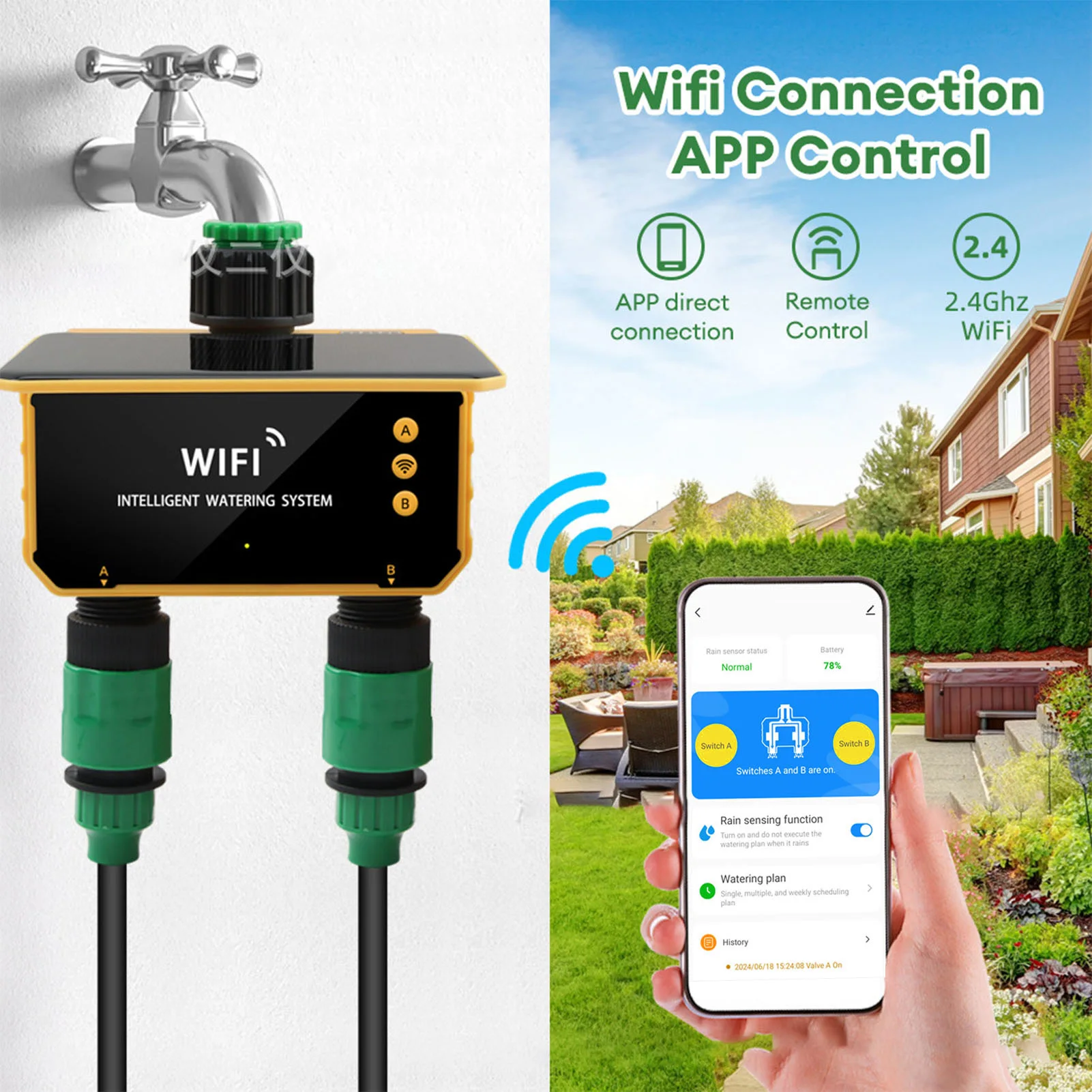 مؤقت ري ذكي يعمل بالطاقة الشمس - مراجعة Smart Garden Irrigation وسعره