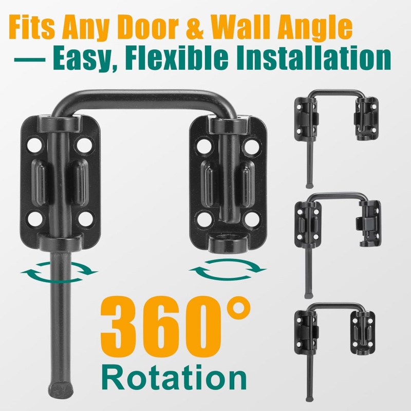قفل حلقة باب منزلق للفناء على  - مراجعة Smart Garden Gate Lock وسعره