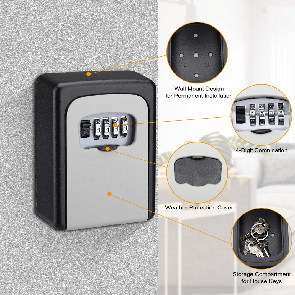 صندوق تخزين قفل كلمة المرور ،  - مراجعة Smart Garden Gate Lock وسعره