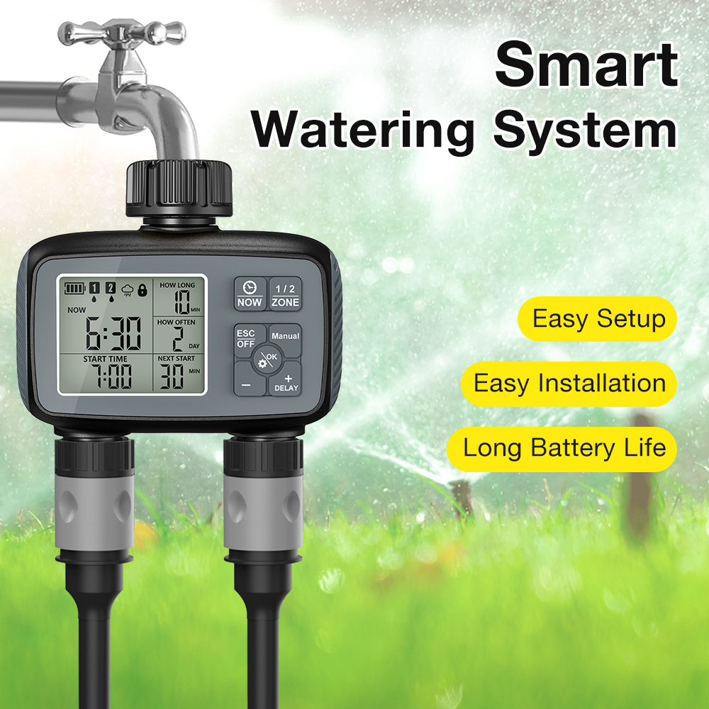 مؤقت ري ذكي للحدائق قابل للبرم - مراجعة Smart Garden Sprinkler وسعره