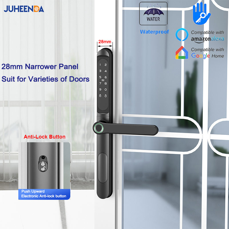 قفل باب زجاجي منزلق إلكتروني ، - مراجعة Smart Garden Gate Lock وسعره